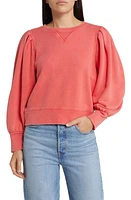 Rails Tiffany Balloon Sleeve Cotton Sweatshirt Cherry at Nordstrom,