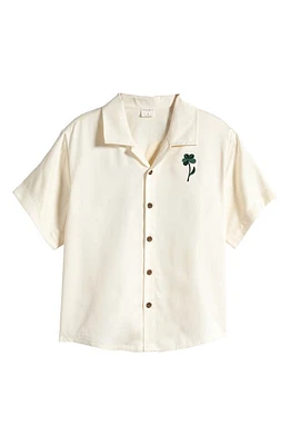 PacSun Kids' Sunwear Camp Shirt Off White at