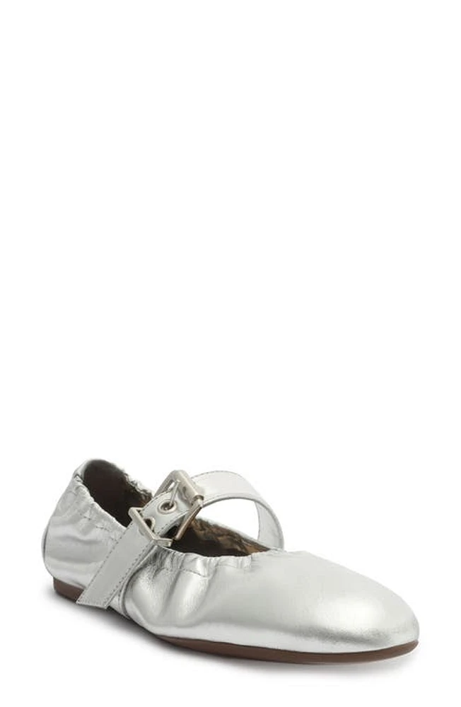 Schutz Calita Flat Prata at Nordstrom,