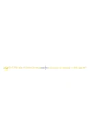 Meira T Diamond Cross Bracelet in Yellow at Nordstrom, Size 7