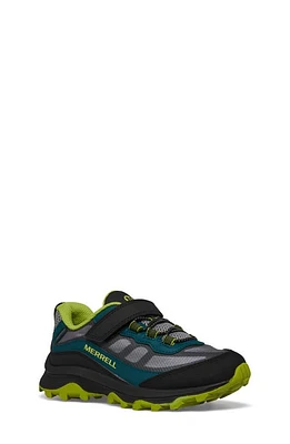 Merrell Kids' Moab Speed Waterproof Low Top Dual Closure Sneaker Deep Green/Black at Nordstrom, M