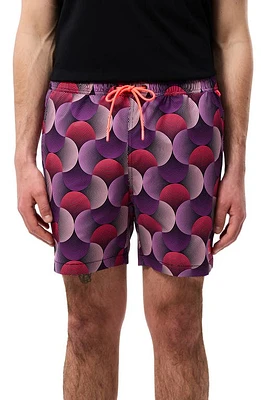 Psycho Bunny Stafford Print Swim Trunks at Nordstrom,