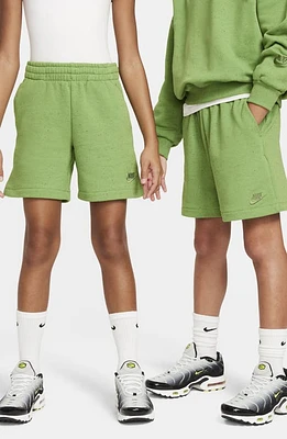 Nike Kids' Icon Fleece Shorts Chlorophyll/Sail/Treeline at