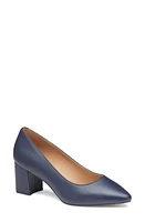 Johnston & Murphy Vicki Block Heel Pump Navy Glove at Nordstrom,