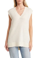 VERO MODA Mili Sleeveless Ribbed Sweater Birch Detail Melange at Nordstrom,