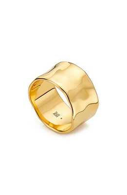 Monica Vinader Siren Muse Wide Ring Yellow Gold at Nordstrom,