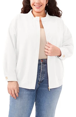 Vince Camuto Oversize Water Repellent Bomber Jacket New Ivory at Nordstrom,