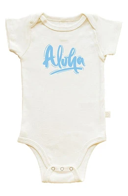 Tenth & Pine Aloha Organic Cotton Bodysuit Natural at Nordstrom,