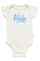 Tenth & Pine Aloha Organic Cotton Bodysuit Natural at Nordstrom,