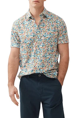 Rodd & Gunn The Forks Original Fit Floral Short Sleeve Cotton Button-Up Shirt Botanical at Nordstrom,