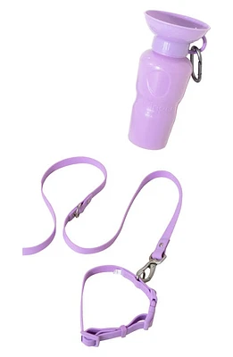 Springer Dog Leash & oz. Water Bottle Set in Lilac at Nordstrom