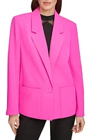 DKNY One-Button Blazer Shocking Pink at Nordstrom,