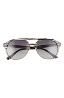 SALT. Rockwood 56mm Polarized Aviator Sunglasses in Matte Grey at Nordstrom