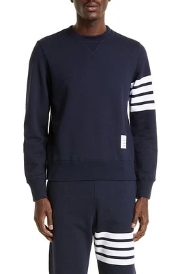 Thom Browne Stripe Sleeve Sweatshirt at Nordstrom,