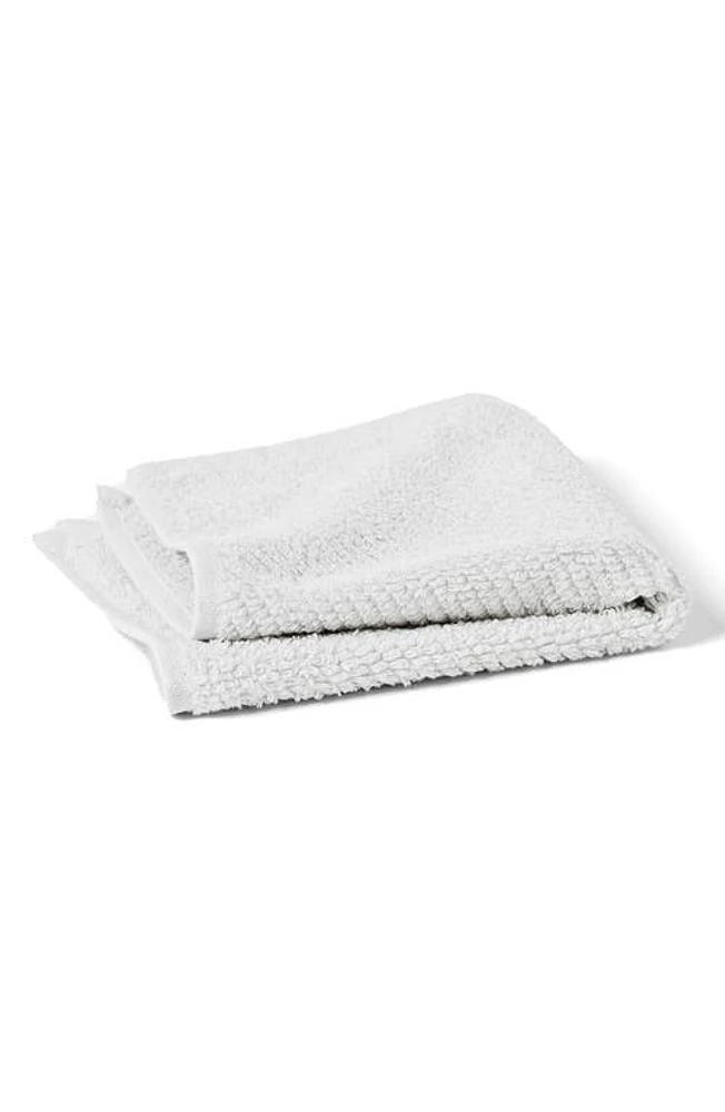 Coyuchi Air Weight Set of 6 Organic Cotton Washcloths in Alpine White at Nordstrom, Size 6 Piece Set