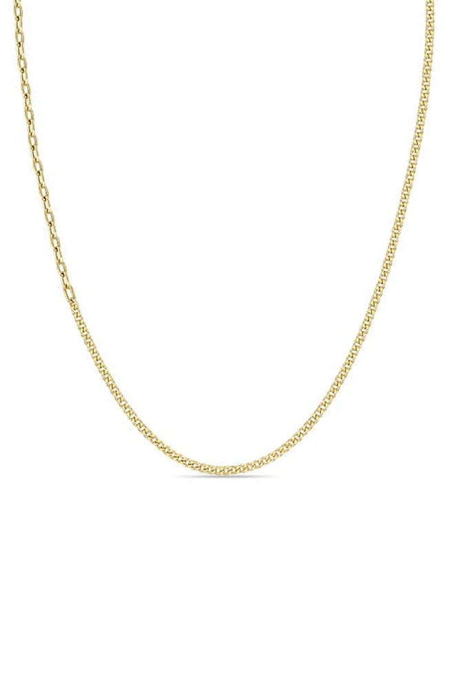 Zoë Chicco Mixed Chain Necklace in 14K Yellow Gold at Nordstrom, Size 16