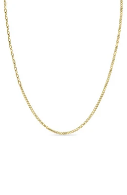 Zoë Chicco Mixed Chain Necklace in 14K Yellow Gold at Nordstrom, Size 16