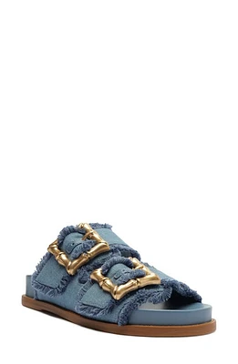 Schutz Enola Slide Sandal Azul/Summer Jeans at Nordstrom,