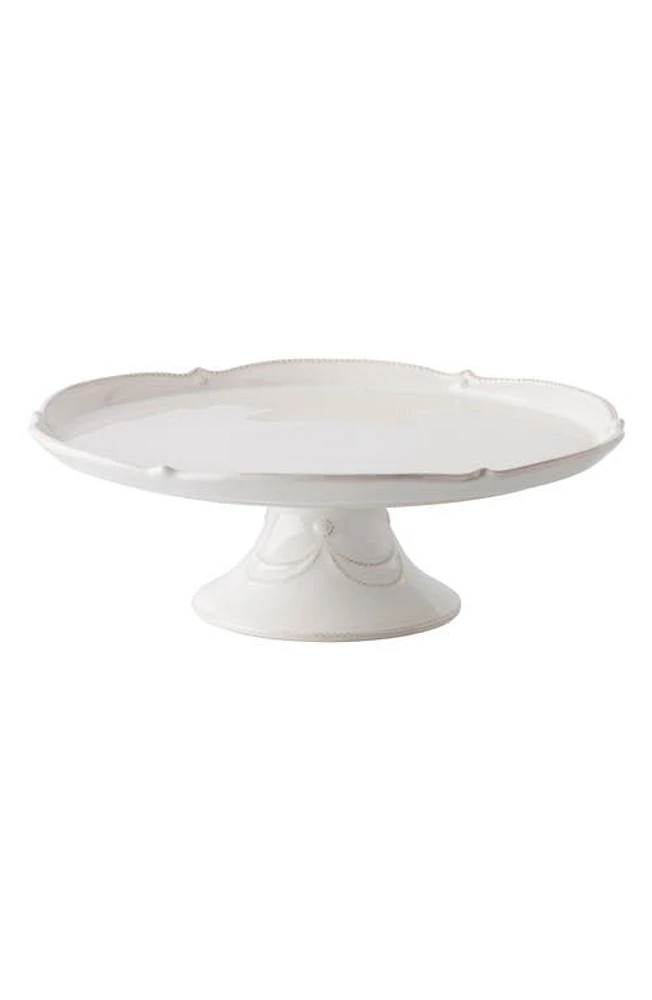 Juliska Berry & Thread Ceramic Cake Stand in Whitewash at Nordstrom