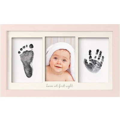 KeaBabies Duo Clean Touch Inkless Hand & Footprint Frame Kit in Petal Pink at Nordstrom