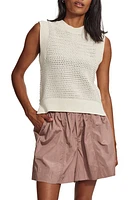 Varley Randal Zip Detail Sweater Tank Snow White at Nordstrom,