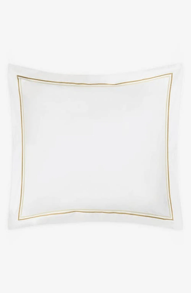 Matouk Essex Cotton Percale Euro Sham in Champagne at Nordstrom