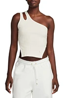 Jordan One-Shoulder Cutout Rib Tank Top at