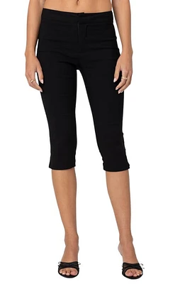 EDIKTED Sarafina Capri Pants Black at Nordstrom,