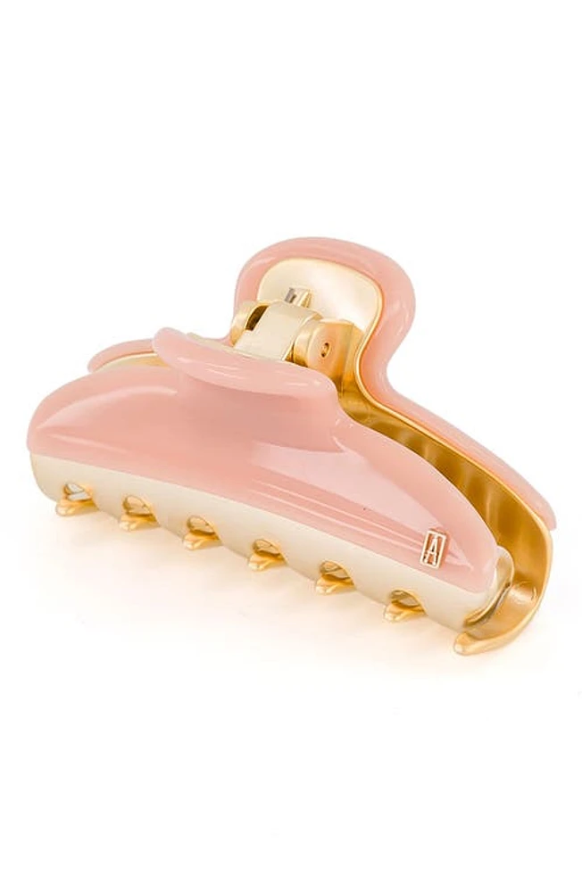 Alexandre de Paris Two-Tone Claw Clip in Ligth Pink at Nordstrom