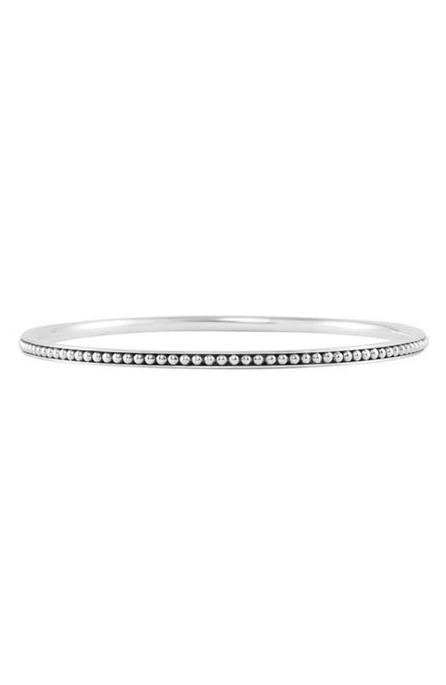 LAGOS Caviar Bangle in Sterling Silver at Nordstrom, Size Medium