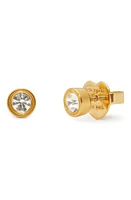 Kate Spade New York small stud earrings in Clear/Gold at Nordstrom