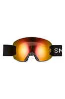 Smith Skyline 215mm ChromaPop Snow Goggles in Black Chromapop Red at Nordstrom