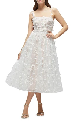 Dessy Collection 3D Floral Cocktail Dress Ivory at Nordstrom,