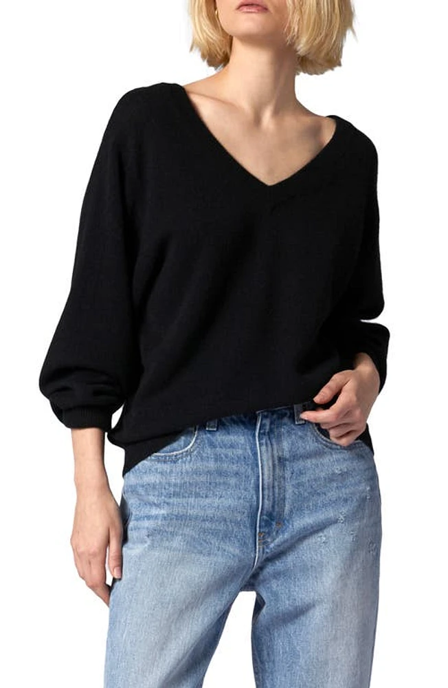 Equipment Lilou V-Neck Cashmere Sweater True Black at Nordstrom,