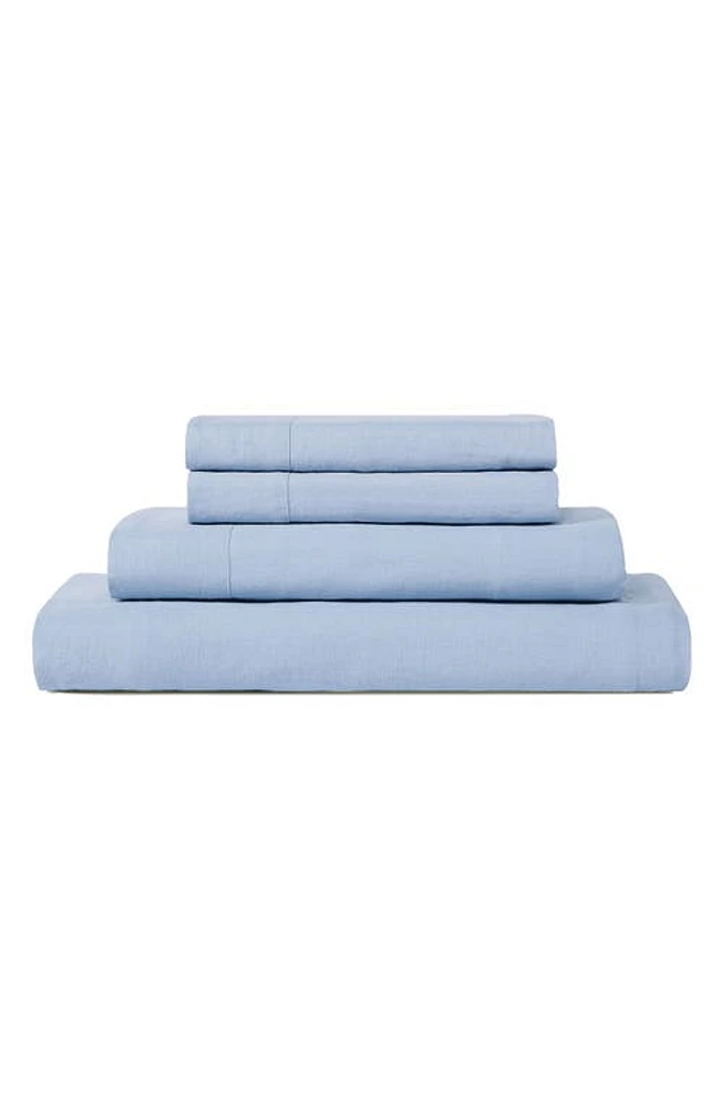 Sijo French Linen Sheet Set in Sky at Nordstrom