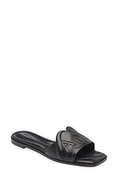 Alexander McQueen Seal Slide Sandal Black at Nordstrom,