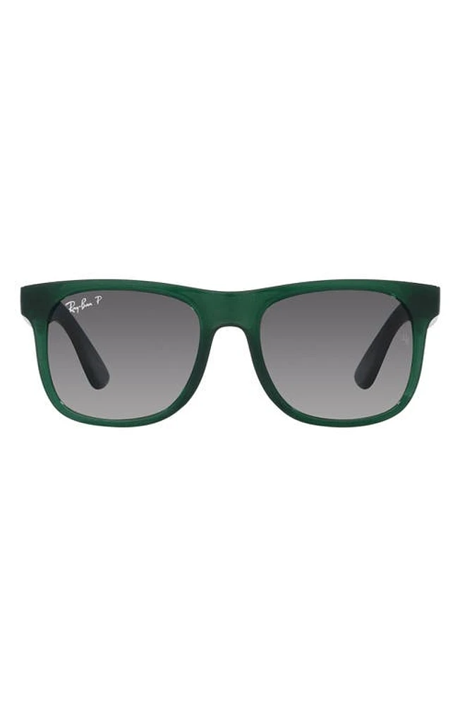 Ray-Ban Kids' Junior Justin 48mm Gradient Small Square Sunglasses in Opal Green at Nordstrom