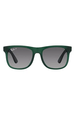 Ray-Ban Kids' Junior Justin 48mm Gradient Small Square Sunglasses in Opal Green at Nordstrom