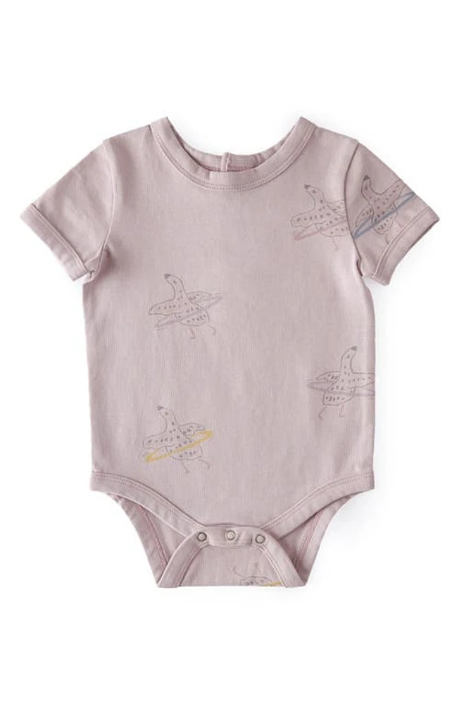 Pehr Goose Print Organic Cotton Bodysuit in Silly Goose at Nordstrom