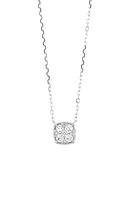 Bony Levy Gatsby 18K Gold Diamond Square Cluster Pendant Necklace in 18K White Gold at Nordstrom