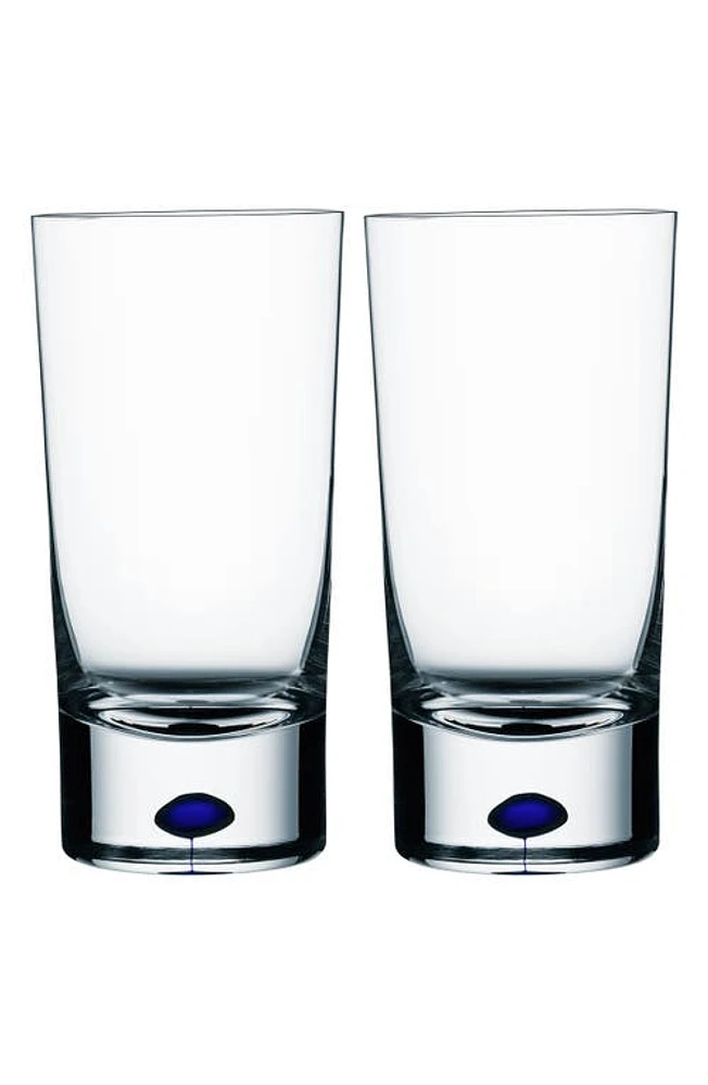 Orrefors 'Intermezzo' Tumblers in Clear/Blue at Nordstrom