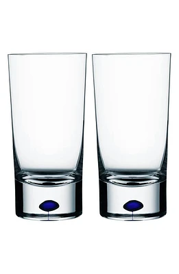 Orrefors 'Intermezzo' Tumblers in Clear/Blue at Nordstrom