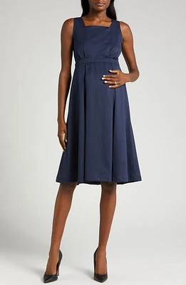 Marion Into the Blue Sleeveless Maternity/Nursing Dress Navy at Nordstrom,