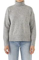 English Factory Notch Hem Turtleneck Sweater at Nordstrom,