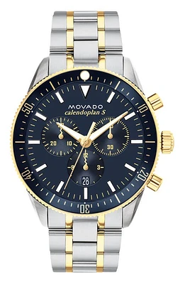 Movado Heritage Calendoplan Chronograph Bracelet Watch