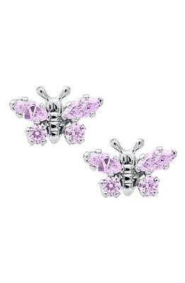 Mignonette Butterfly Birthstone Sterling Silver Earrings in June at Nordstrom