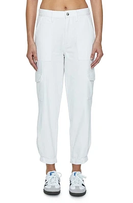 Pistola Josephine Ankle Barrel Leg Cargo Jeans White at Nordstrom,