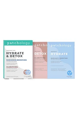 Patchology SmartMud Duo Hydrate & Detox Sheet Masks in None at Nordstrom