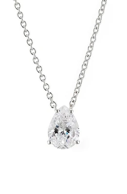 Nadri Modern Love Necklace in Rhodium at Nordstrom