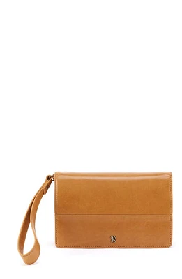 HOBO Jill Leather Wristlet in Natural at Nordstrom